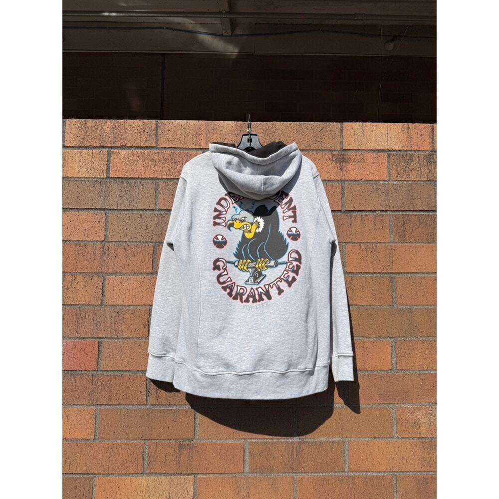 Y2K Independent Truck Co Guaranteed for Life Vintage Grey Sweatshirt Hoodie
